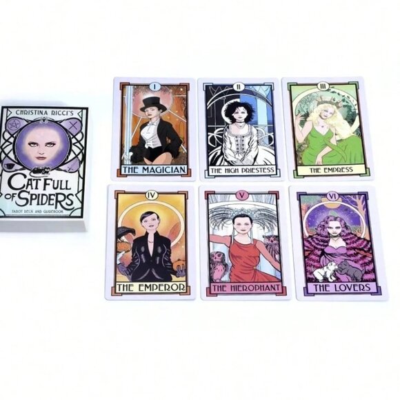 Cat Full of Spiders Christina Ricci's Tarot Deck NWT - Picture 4 of 7